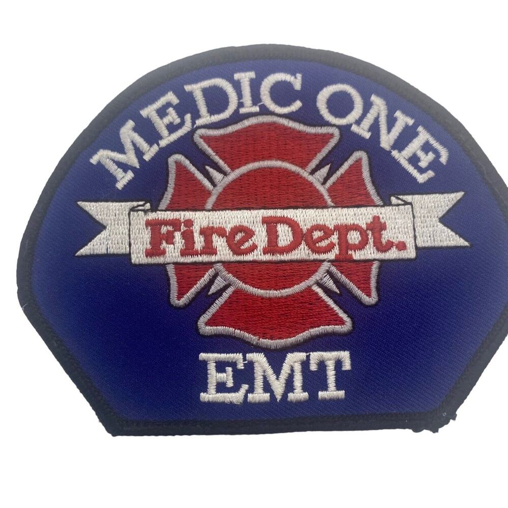 Medic One Fire Department (Washington) EMT Shoulder Patch Embroidered NOS